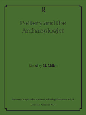 cover image of Pottery and the Archaeologist